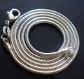 925 sterling silver 2 mm snake chain necklace:18inch,
