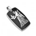 316L Stainless Steel Zodiac Pendant. "Virgo"  with 24" stainless steel ball chain